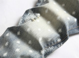Distressed Details Trendy Printed Elastic Slim Fit Jeans for Men