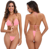 2 Piece String Thong Bikini Sexy Swimwear Triangle Swimsuit