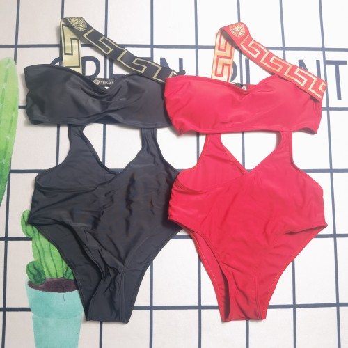 Padded-cup Cut-out Swimsuit