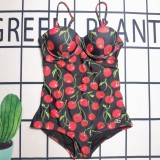 Summer Beach Padded Straps One Piece SWIMSUITS