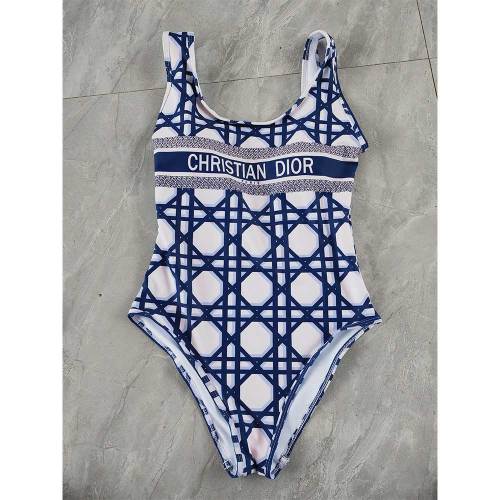 Casual Sleeveless Backless Printed One Piece Swimming Suit