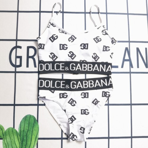 Brand Printed Letter Padded Bikini Sexy Straps Beach Swimsuit Set