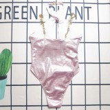 Cross Halter One Piece Swimming