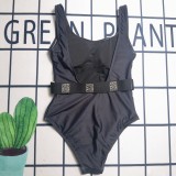 Sexy Sleeveless One Piece Swimsuit