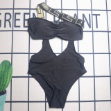 Padded-cup Cut-out Swimsuit
