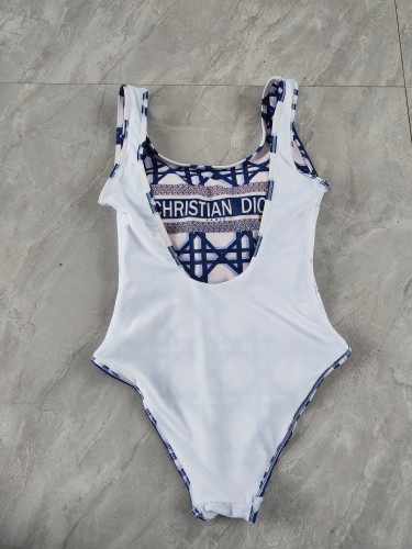 Casual Sleeveless Backless Printed One Piece Swimming Suit