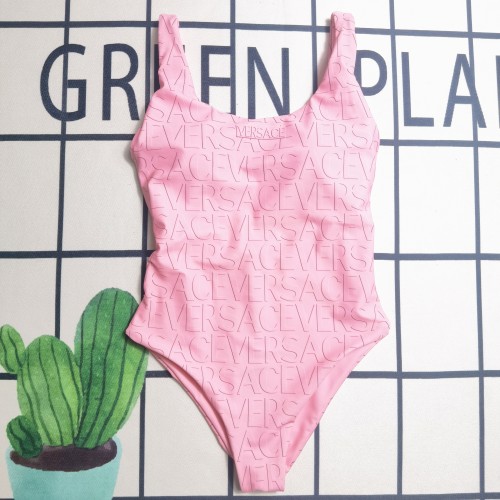 Sexy Sleeveless Backless Bathing Printed One Piece Swimsuit
