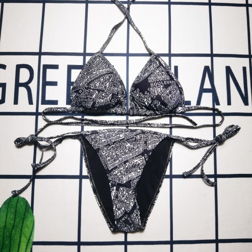 Bikinis Bathing Letter Print Swimwear Underwear For Female