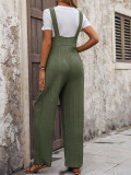Women's Overalls Sleeveless Adjustable Straps Jumpsuits with Pockets