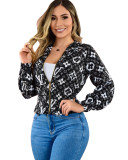 Women's Zipper Hooded Jacket Windbreaker