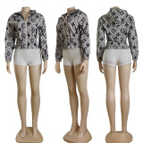 Women's Zipper Hooded Jacket Windbreaker