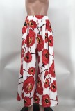Women Printed Wide Leg Loose Trousers