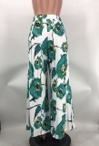 Women Printed Wide Leg Loose Trousers