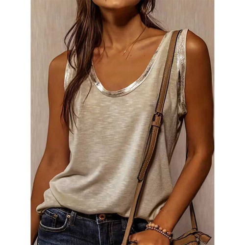 Sexy Crew Neck Vest Top