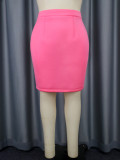 Simple Clothing Versatile Bodycon Skirt