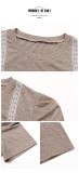 Lace patchwork T-shirt