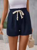 Casual Elastic Waist Shorts