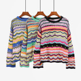Punk Goth Harajuku Clothes Blouse Y2K Grunge Knitted Pullover Tops