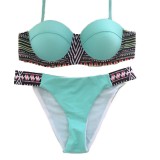 Abstract Graphic Print Swimsuit Bikini