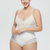 Women'S Straps Lace Patchwork Sexy One-Piece Bodysuit Female Sexy Basic Top