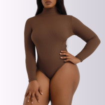 High Necked Long Sleeve Bodysuit