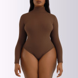 High Necked Long Sleeve Bodysuit