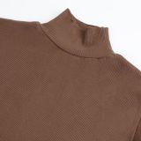 High Necked Long Sleeve Bodysuit