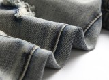 Nostalgic Men's Not elastic Distressed Denim Jeans