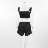 Sexy Camisole Shorts Cardigan Pajama 3 piece Set for women's Home Wear