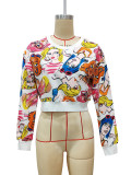Women Printed Long Sleeve Top