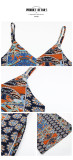 Backless Print Strap Wide Leg Ethnic Jumpsuit