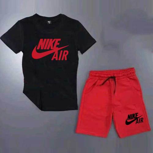 Cotton Mens Shorts Tracksuit Print Logo Splicing Casual Sporstwear