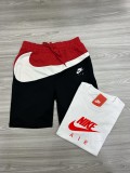 Cotton Mens Shorts Pants Tracksuit Print Logo Splicing Casual Sporstwear
