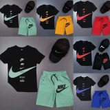 Cotton Mens Shorts Pants Tracksuit Print Logo Splicing Casual Sporstwear