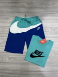 Cotton Mens Shorts Pants Tracksuit Print Logo Splicing Casual Sporstwear