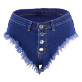 Women Sexy High Waist Denim Jeans Shorts Mini Hot Pants