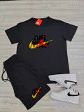 High Quality Cotton Mens Tracksuit Print Logo Sweatshirts Set