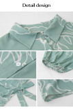 Spring/Summer Elegant Printed Short Sleeve Dresses