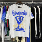 Unisex Summer Creative and Fun Front and Back Printed Double Yarn Pure Cotton Design Short-Sleeve T-Shirt
