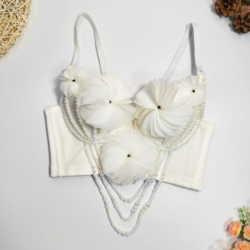 3D Floral Beaded Camisole