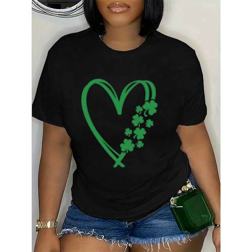 Plus Size Customized Women's Printed T-Shirt
