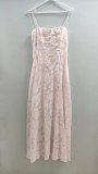 Women Dress Solid Color Straps Evening Gown Dresses