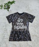 Women Sequin Birthday Dress Birthday Sparkly Party Tops Outfits