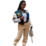 Thickened Velvet Positioning Printing Embroidery Jacket Baseball