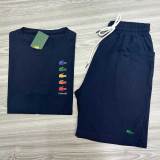 High Quality Cotton Mens Print Letter Sweatshirts Short Set