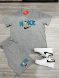 High Quality Cotton Mens Print Sweatshirts Short Set