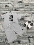 High Quality Cotton Mens Print Letter Sweatshirts Short Set