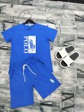 High Quality Cotton Mens Print Letter Sweatshirts Short Set