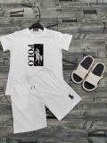 High Quality Cotton Mens Print Letter Sweatshirts Short Set