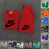 High Quality Cotton Mens Print Sweatshirts Short Set